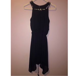 Strappy Navy Blue Mini Dress